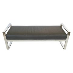 Milo Baughman Style Flat Bar Bench by Kravet