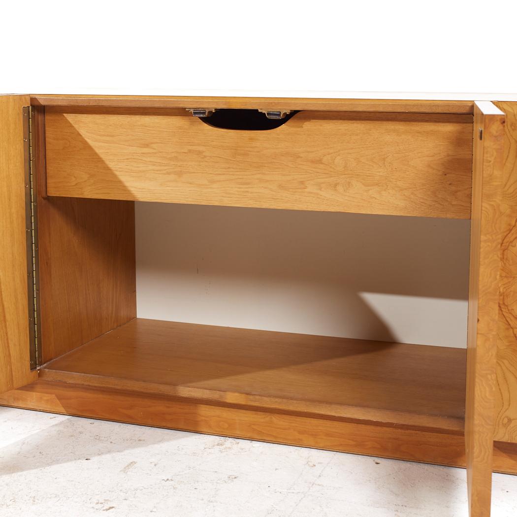 Milo Baughman Style Lane Mid Century Burlwood Credenza 4