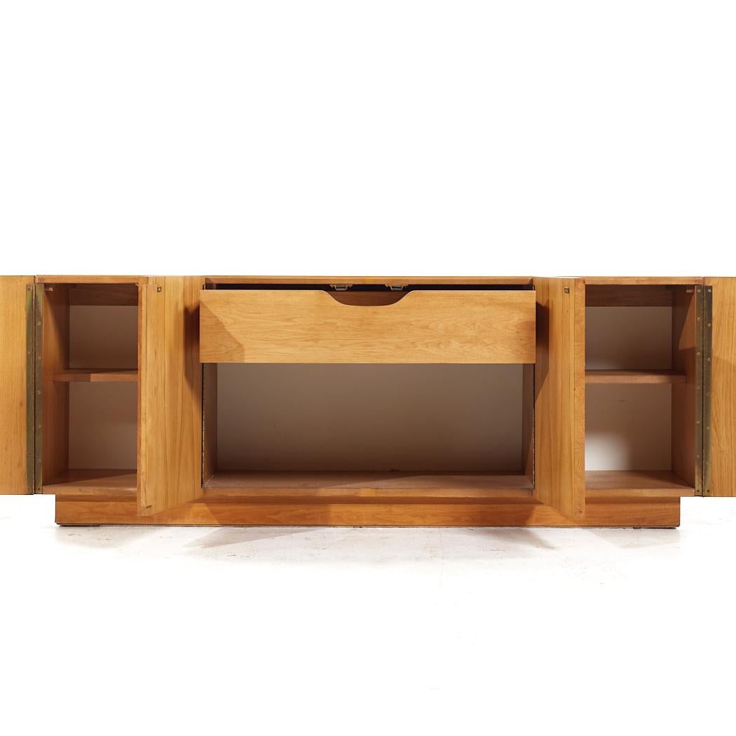 Milo Baughman Style Lane Mid Century Burlwood Credenza 3