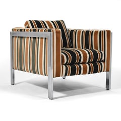 Milo Baughman Style Lounge Chair