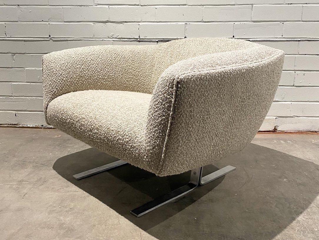 American Milo Baughman Style Lounge Chairs