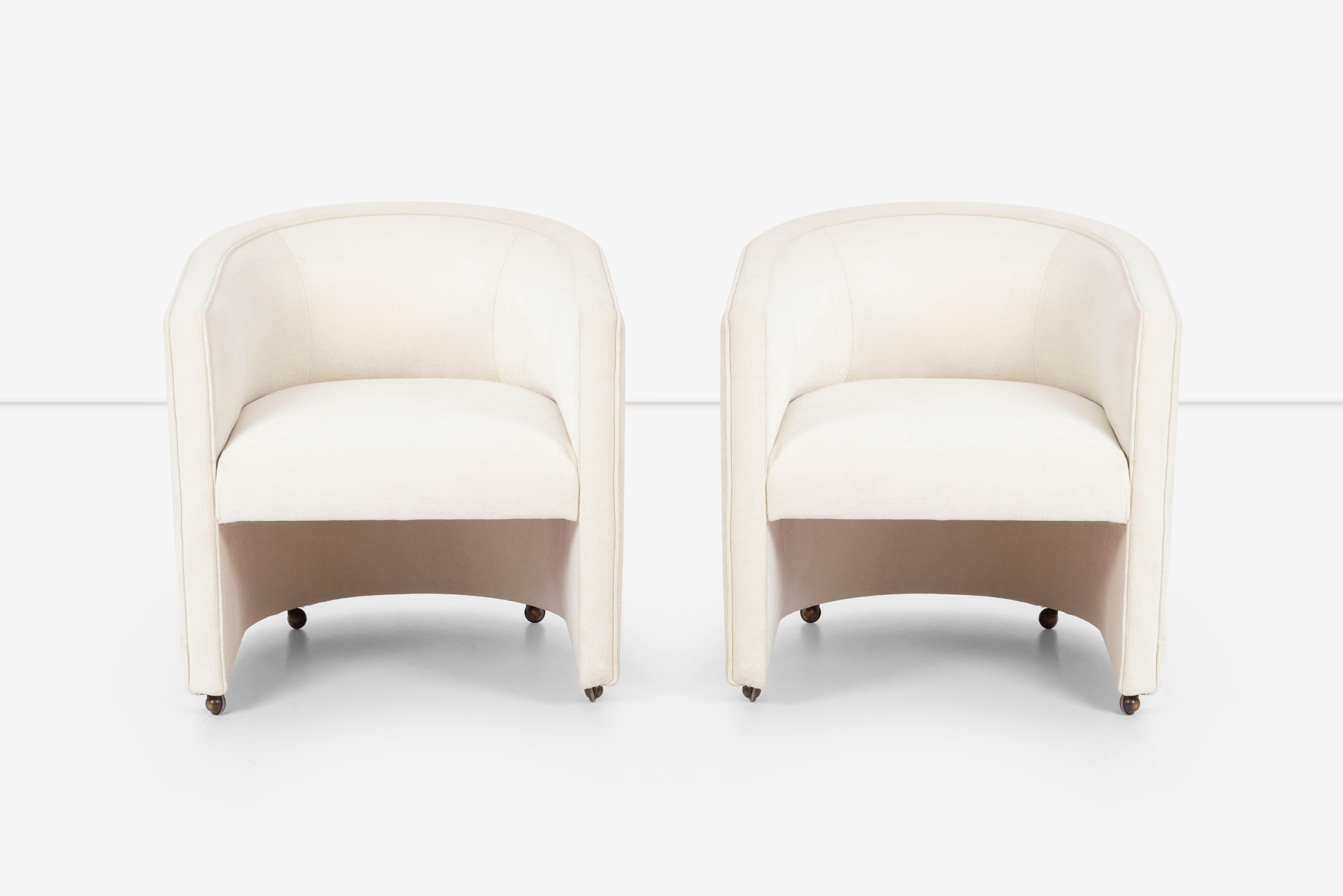 Coton Fauteuils de salon Milo Baughman en vente