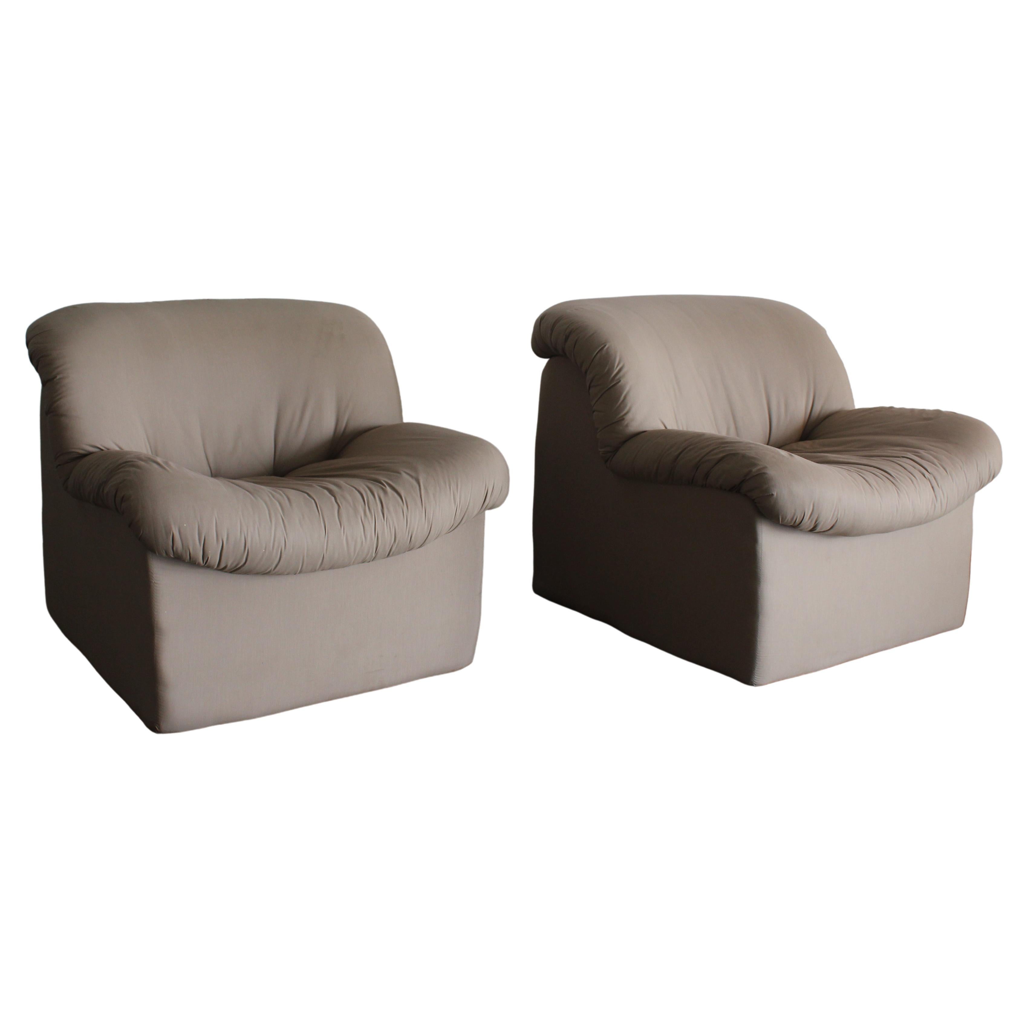 Milo Baughman Style Lounge Chairs