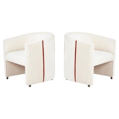 Vintage Milo Baughman Style Lounge Chairs