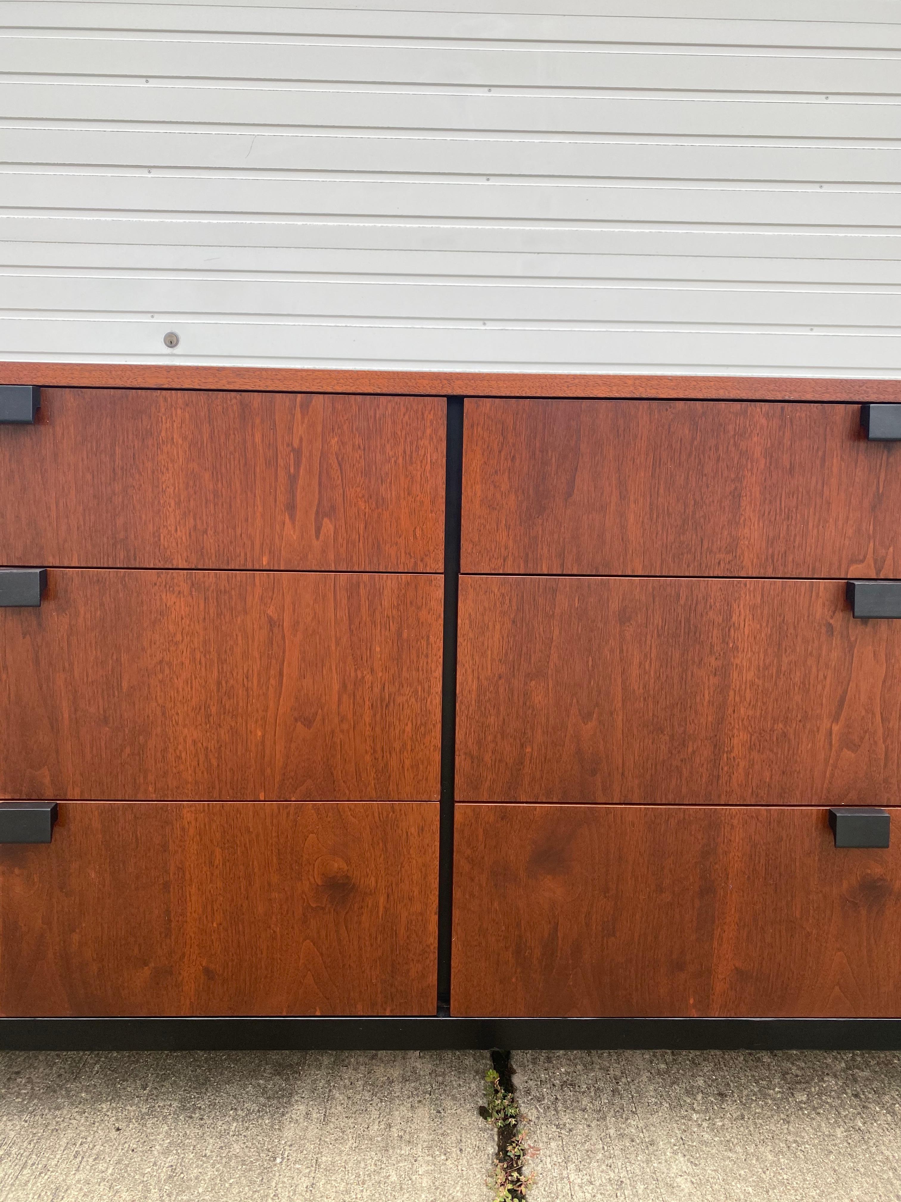 Milo Baughman Style Lowboy Dresser / Credenza for Directional 4