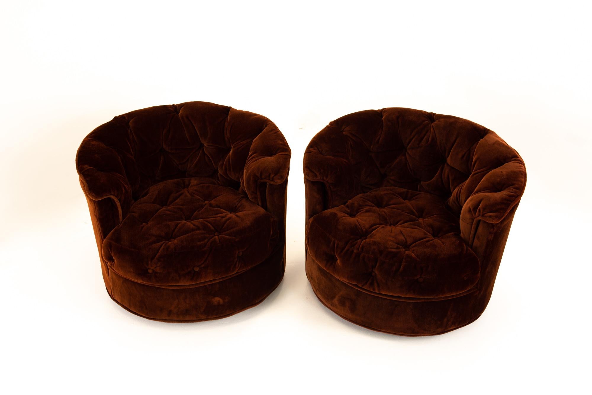 burgundy swivel chair