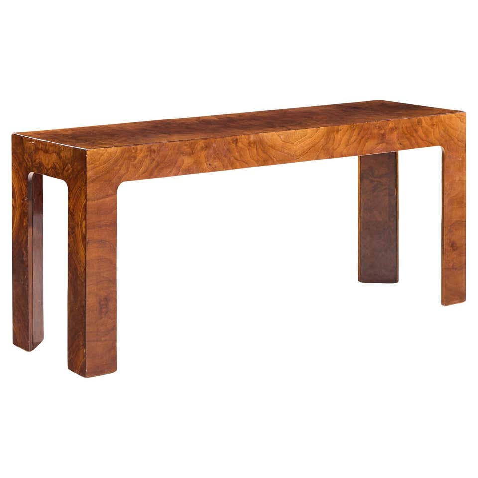 Vintage French Post Modern Console Table - Circa 1980s - Maple Entry ...