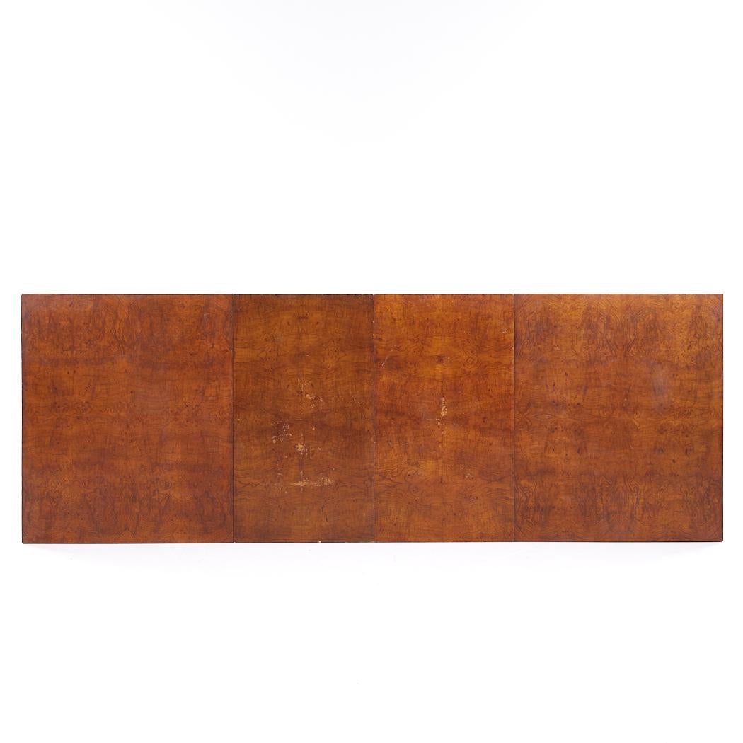 Table de salle à manger extensible en bois de feuillus avec 2 abattants, style Milo Baughman, milieu de siècle en vente 6
