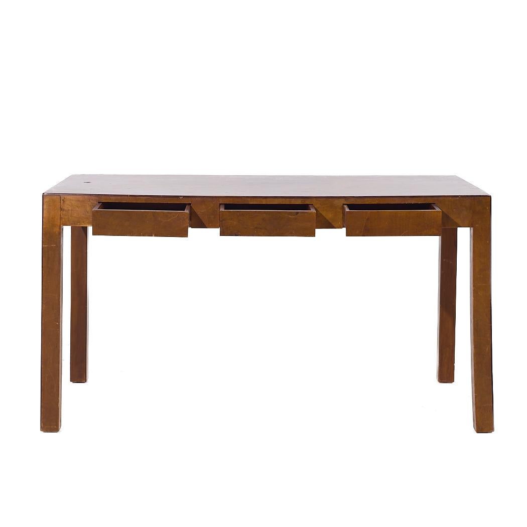 Scrivania Parsons in stile Milo Baughman, metà secolo, in legno di betulla in vendita 1