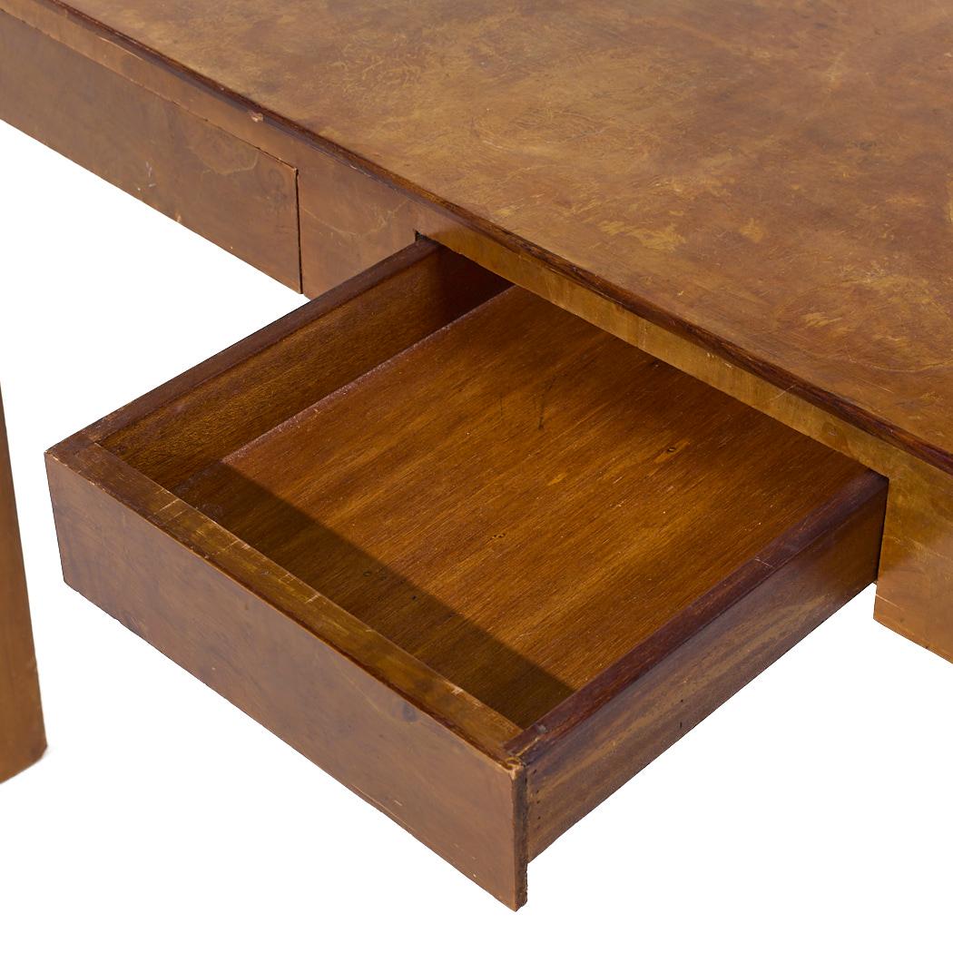 Scrivania Parsons in stile Milo Baughman, metà secolo, in legno di betulla in vendita 2