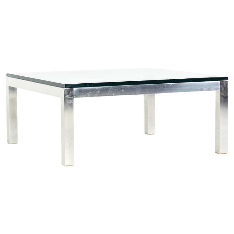 Mid-Century Tubular Chrome and Glass Coffee Table at 1stDibs | tubular ...