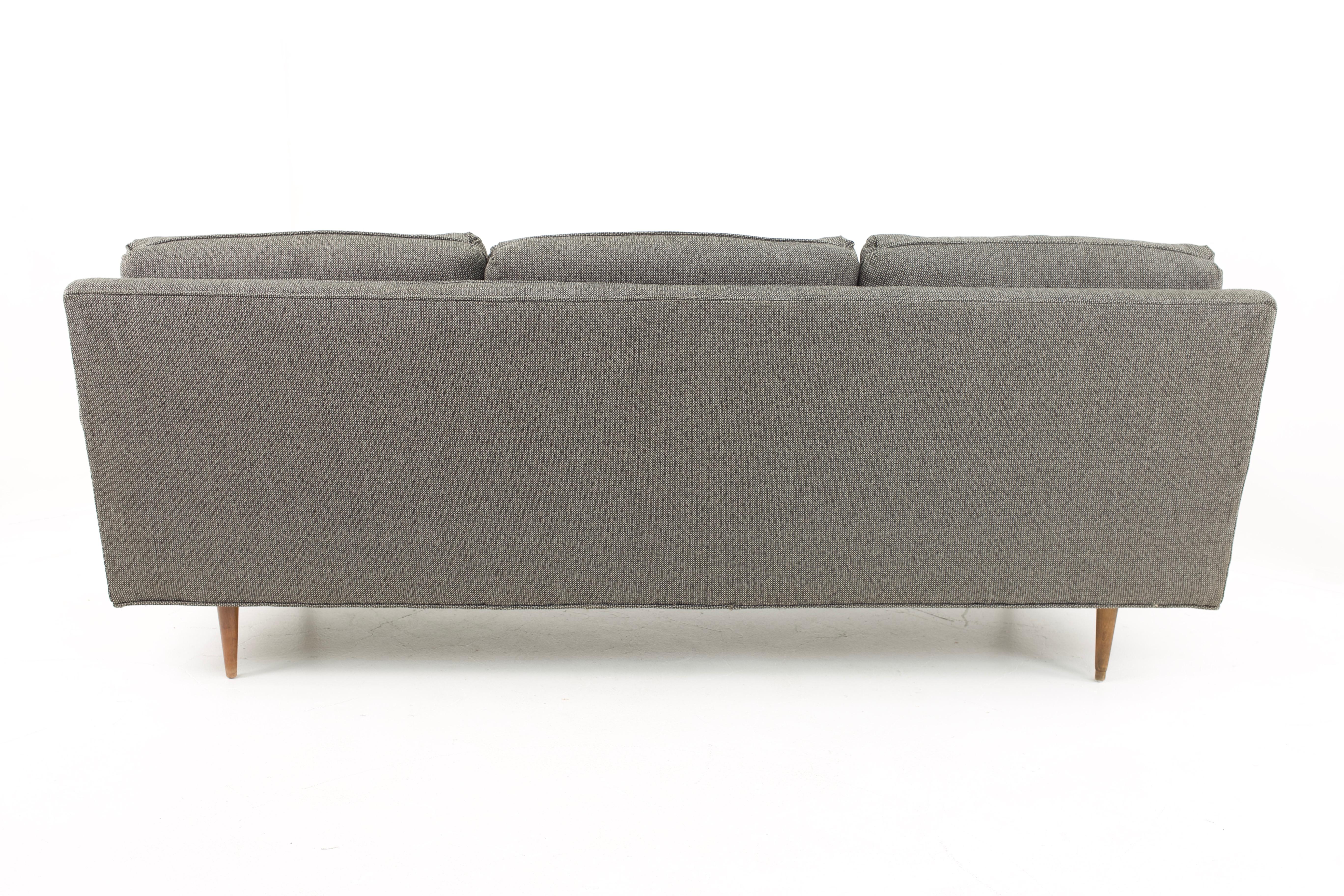 Upholstery Milo Baughman Style Mid Century Custom Sofa - Pair