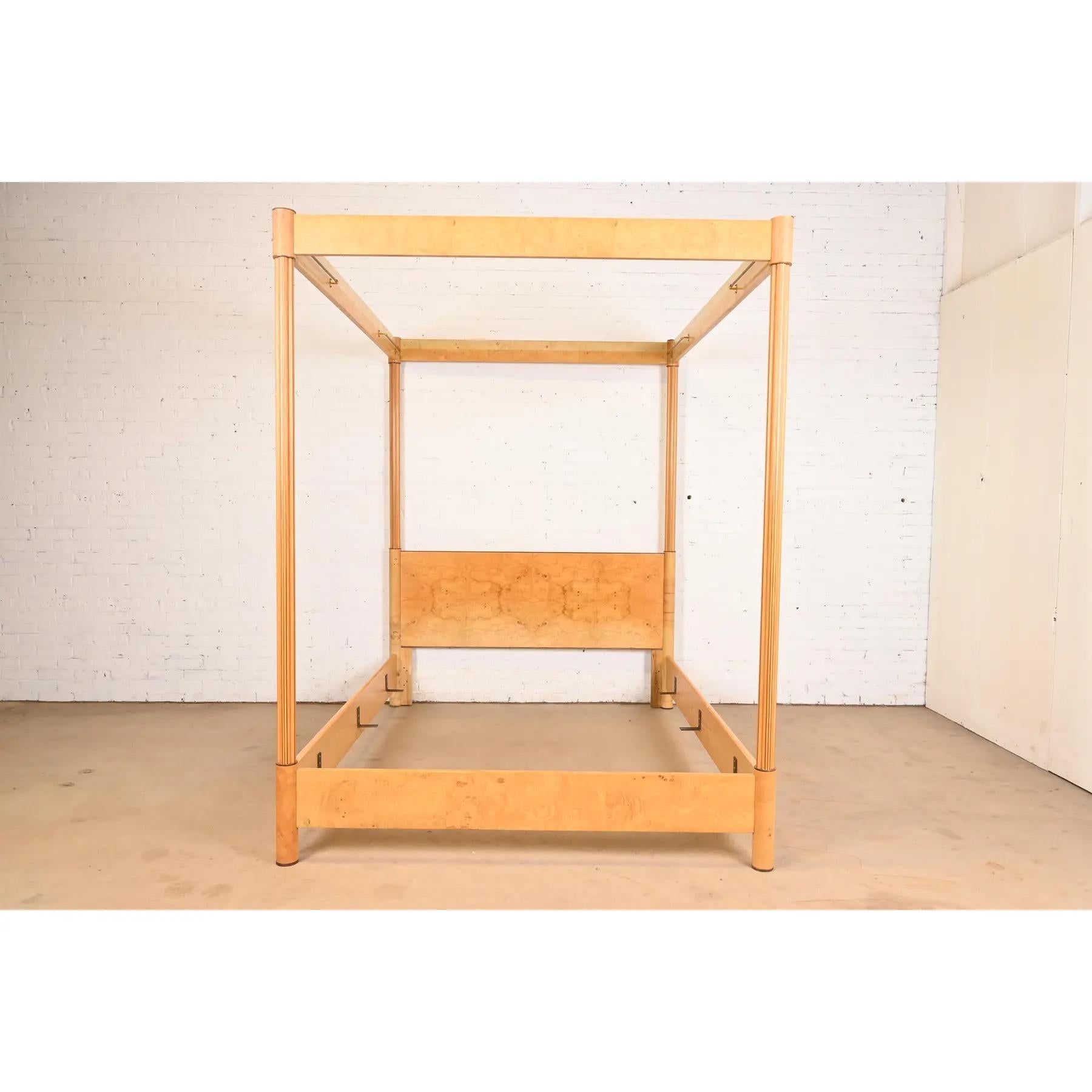 A gorgeous Milo Baughman style Mid-Century Modern four-poster canopy bed

By Henredon, 