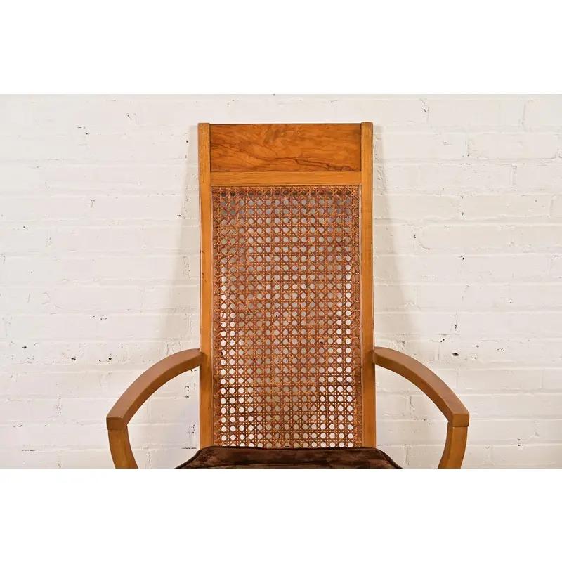 Milo Baughman Style Mid-Century Modern Dining Chairs by Lane, Set of Eight For Sale 2