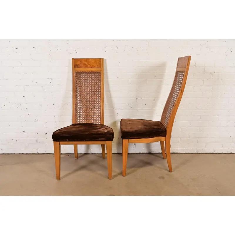 Milo Baughman Style Mid-Century Modern Dining Chairs by Lane, Set of Four en venta 3