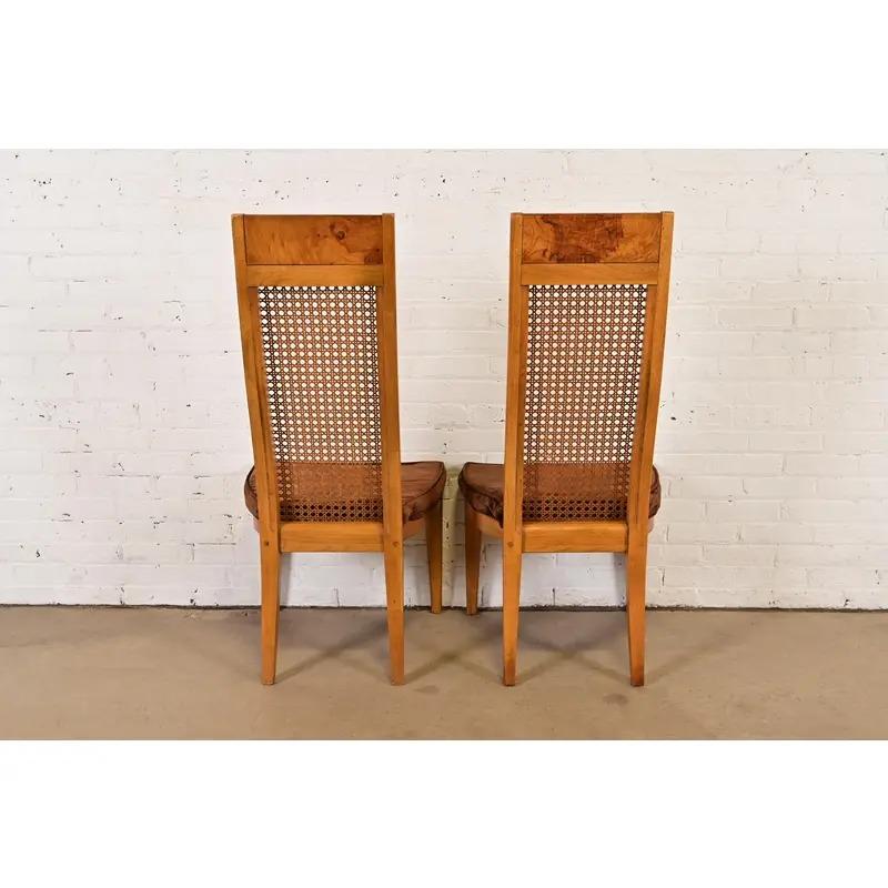 Milo Baughman Style Mid-Century Modern Dining Chairs by Lane, Set of Four en venta 4