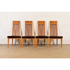 Milo Baughman Style Mid-Century Modern Dining Chairs by Lane, Set of Four