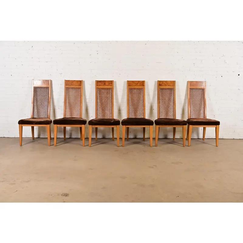 Milo Baughman Style Mid-Century Modern Dining Chairs by Lane, Set of Six (Moderne der Mitte des Jahrhunderts) im Angebot
