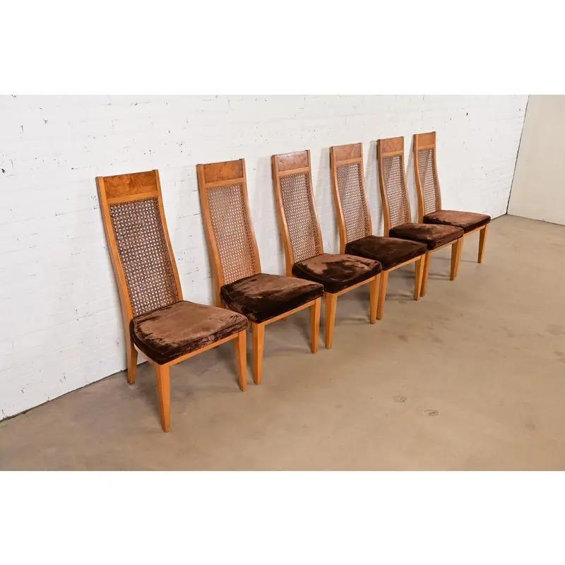 Milo Baughman Style Mid-Century Modern Dining Chairs by Lane, Set of Six im Zustand „Gut“ im Angebot in South Bend, IN
