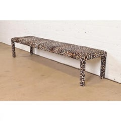 Milo Baughman Style Mid-Century Modern Parsons Long Bench, Circa 1970s