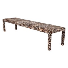 Milo Baughman Style Mid-Century Modern Parsons Long Bench, Circa 1970s