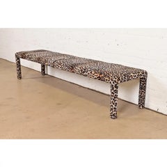 Milo Baughman Style Mid-Century Modern Parsons Long Bench, Circa 1970s