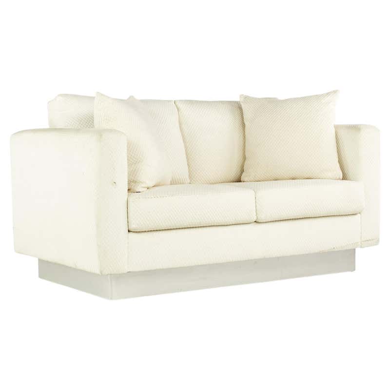 Mid-Century Clam Shell Loveseat For Sale at 1stDibs | vintage clamshell ...