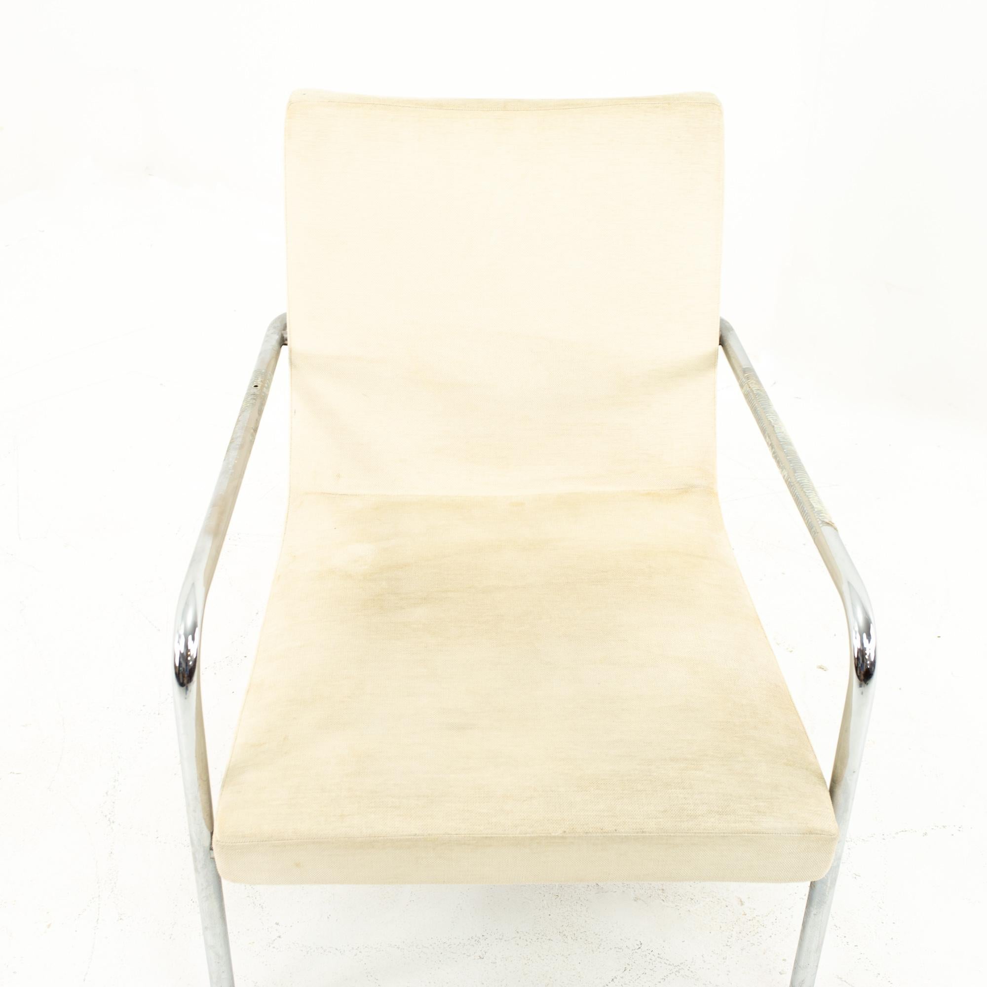 Milo Baughman Style Mid Century Scoop Chair, Pair For Sale 3