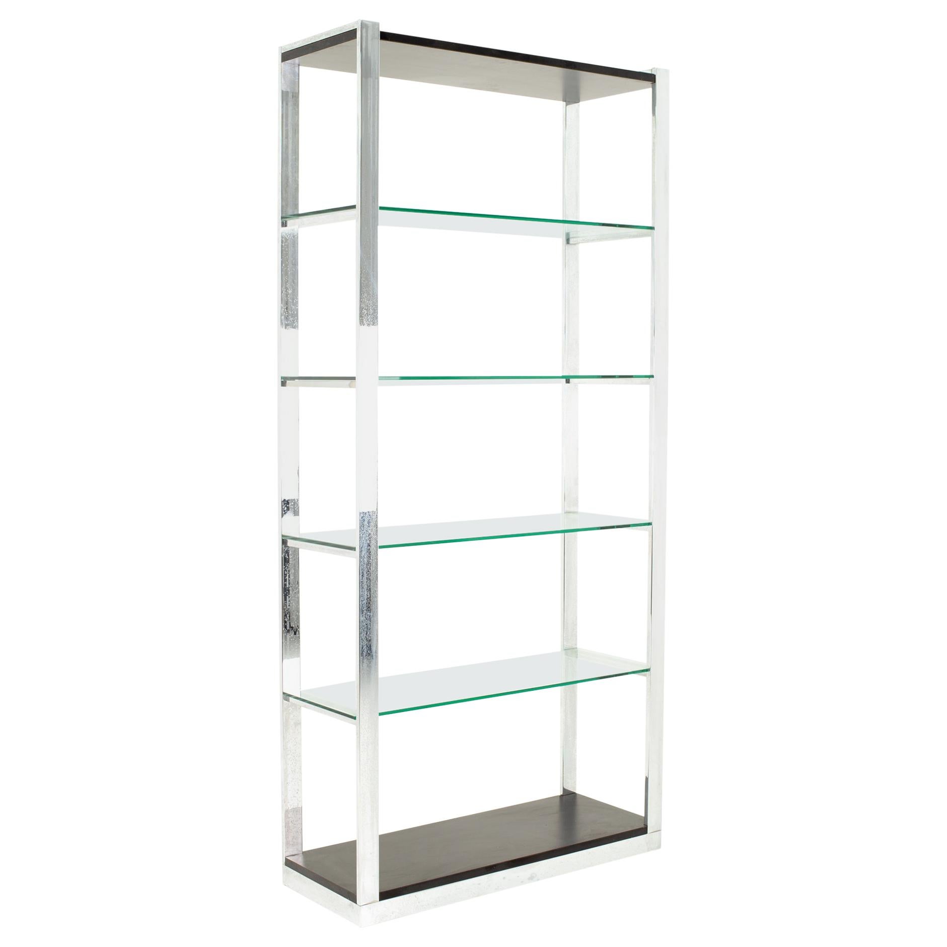 Haceka Aspen Glass Shelf 19 11/16in Metal Chrome-Plated Glass Shelves 