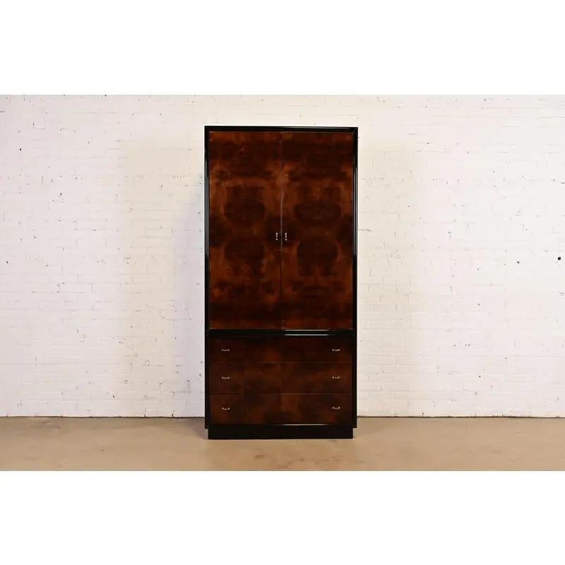 Art Déco Comò moderno in stile Milo Baughman o cassapanca per gentiluomini di Henredon in vendita