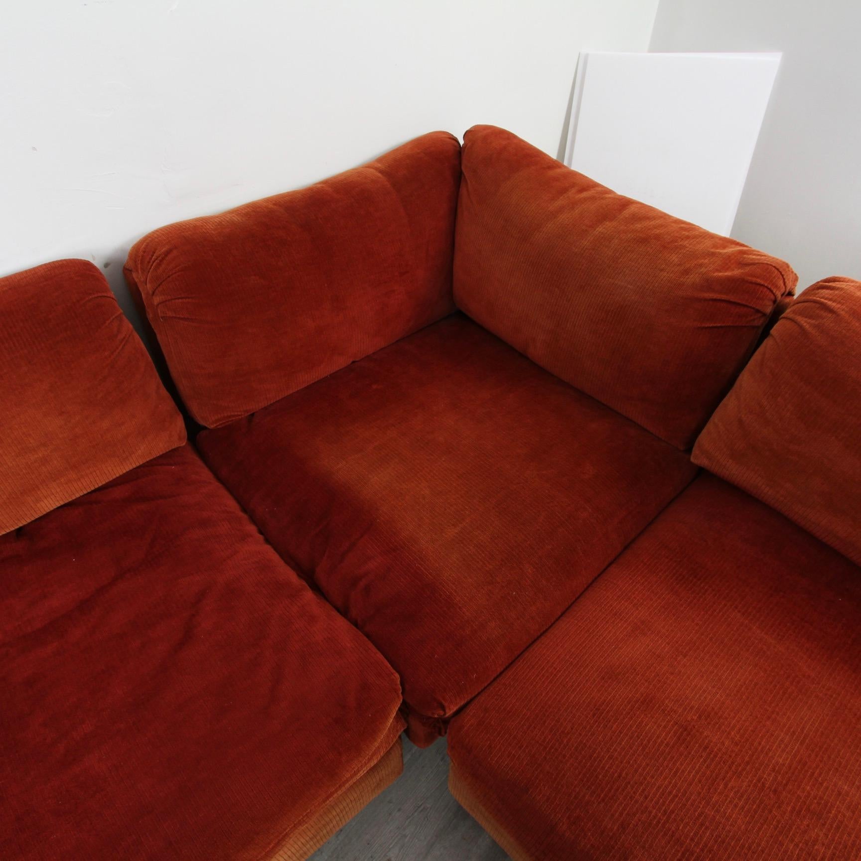 Mid-Century Modern Milo Baughman Style Modular Sofa by Drexel