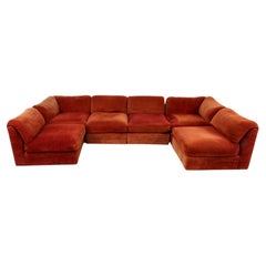 Milo Baughman Style Modular Sofa by Drexel