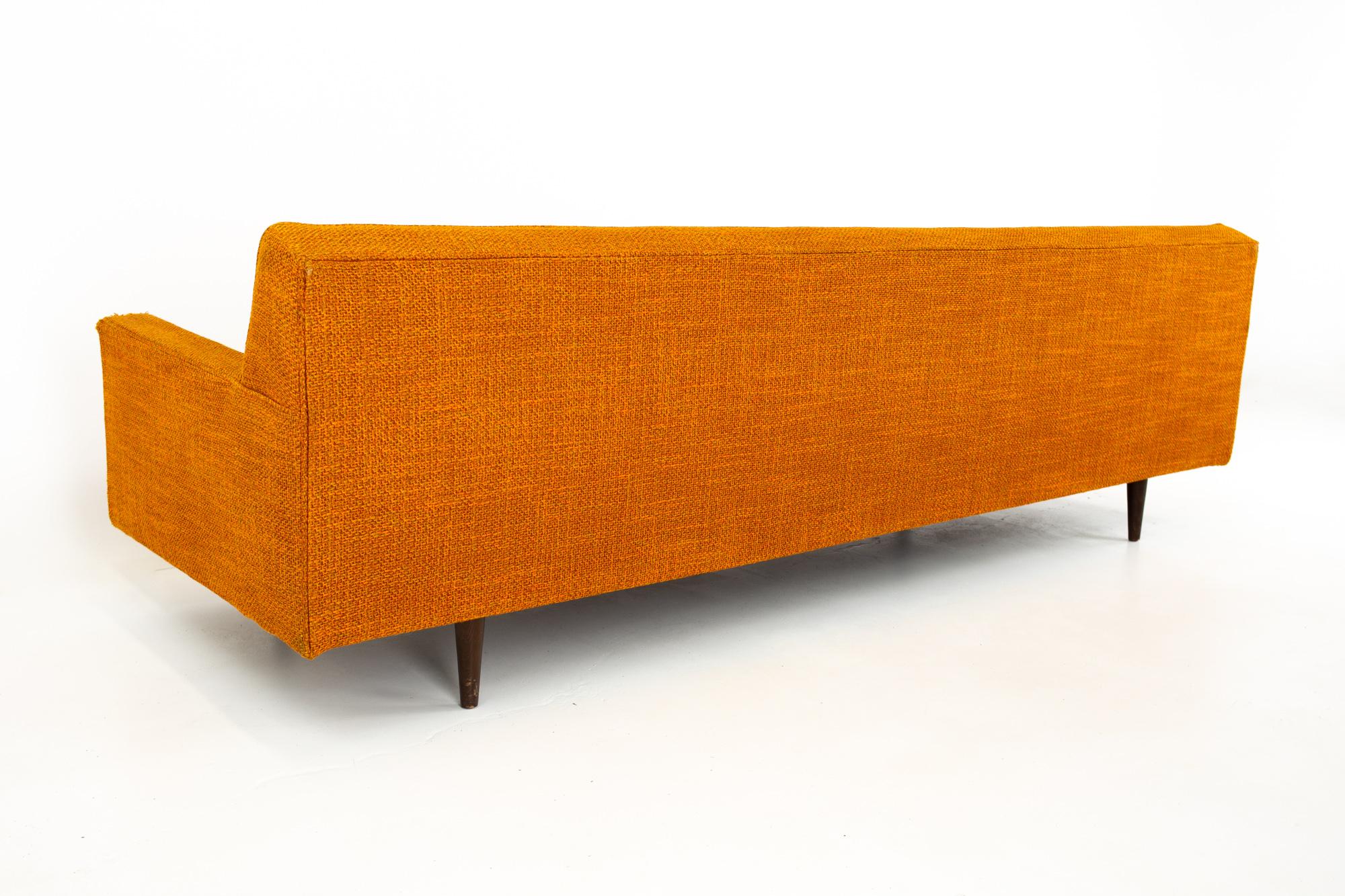 Milo Baughman Style Selig Mid Century Sofa 3