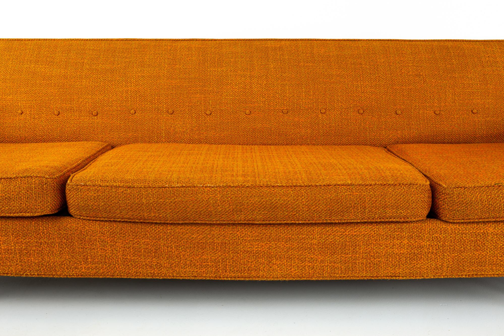 Late 20th Century Milo Baughman Style Selig Mid Century Sofa