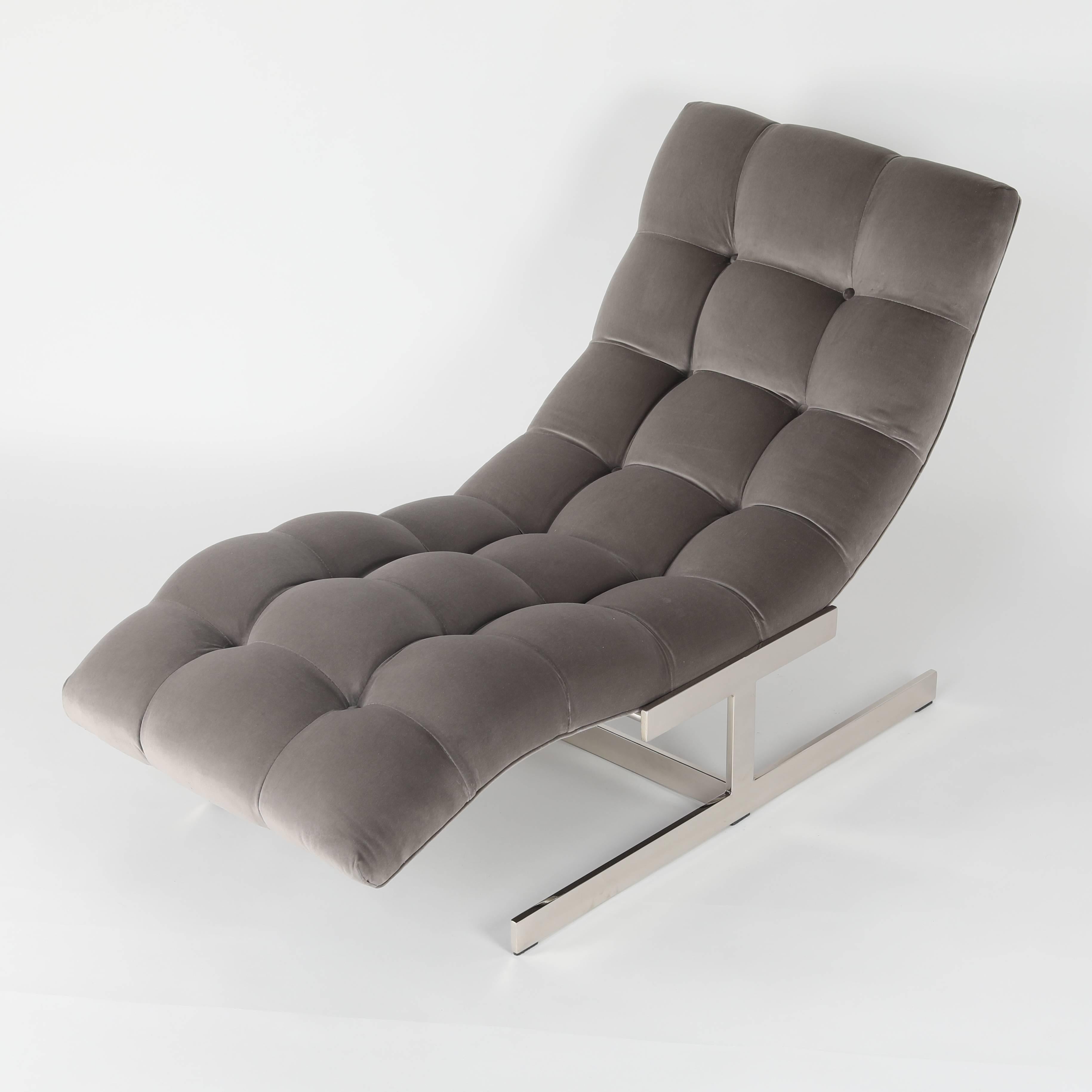 Fin du 20e siècle Chaise longue Wave Style Milo Baughman, États-Unis, vers les années 1970 en vente