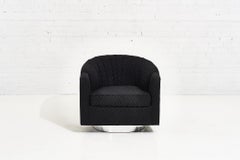 Chrome Base Swivel Chair, 1980