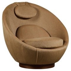 Milo Baughman Swivel Egg Lounge Chair
