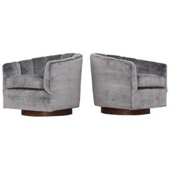 Milo Baughman Swivel Lounge Chairs