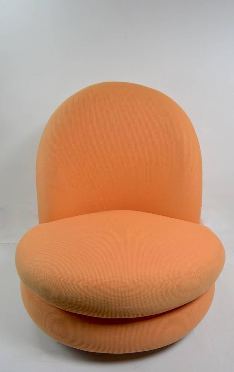 Mid-Century Modern Milo Baughman Swivel Tilt Lounge Chair