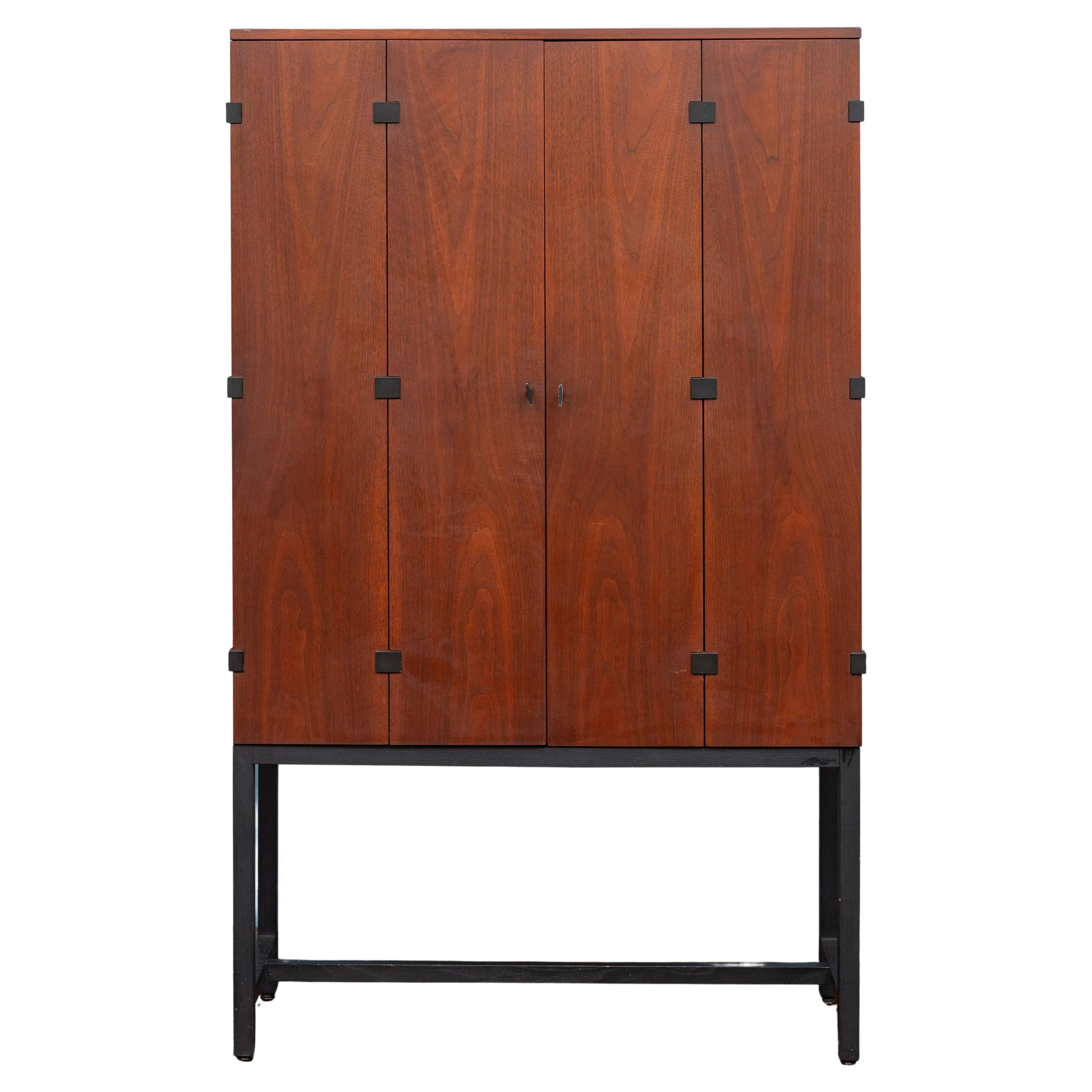 Milo Baughman Tall Cabinet or DryBar for Directional For Sale