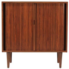 Milo Baughman Tambour-Door Cabinet for Glenn of California