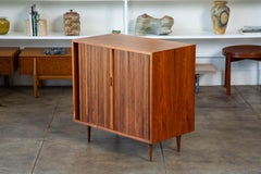 Milo Baughman Tambour Door Cabinet