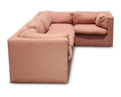 Milo Baughman Thayer Coggin 5 Piece Sectional Flat Back Curved Seat Backs 1983
