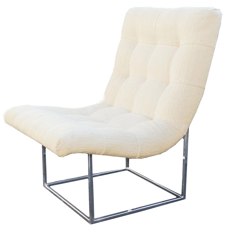 Milo Baughman Thayer Coggin Lounge Scoop Chair For Sale