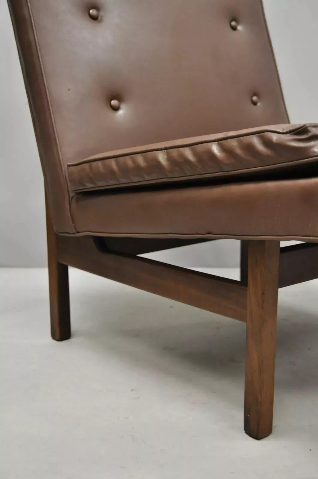 Sconosciuto Sedie da salotto in teak marrone di Milo Baughman, Thayer Coggin, del Medioevo Moderno - una coppia in vendita