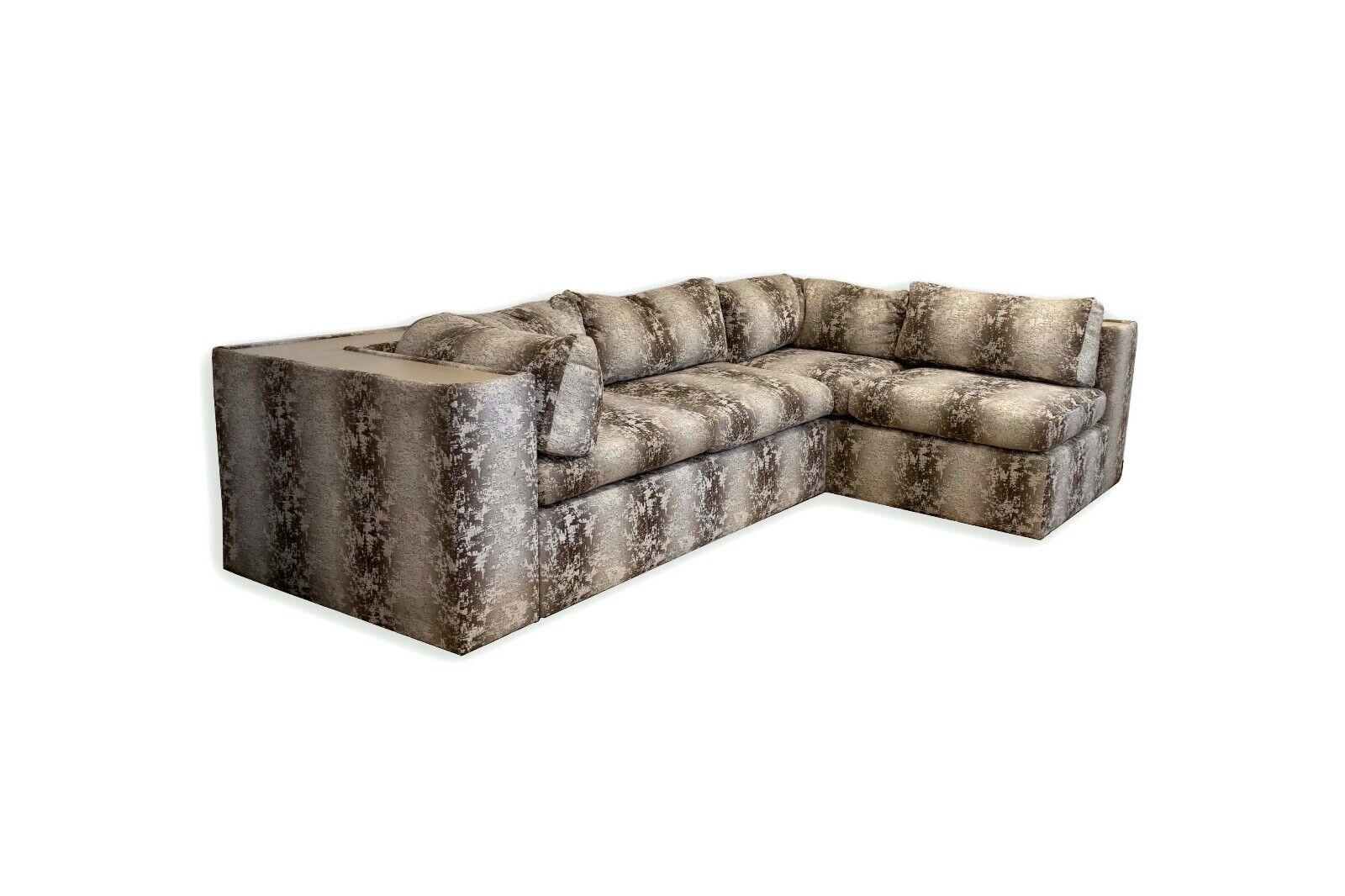 Mid-Century Modern Milo Baughman Thayer Coggin Mid Century Modern Sectional With Attached Table