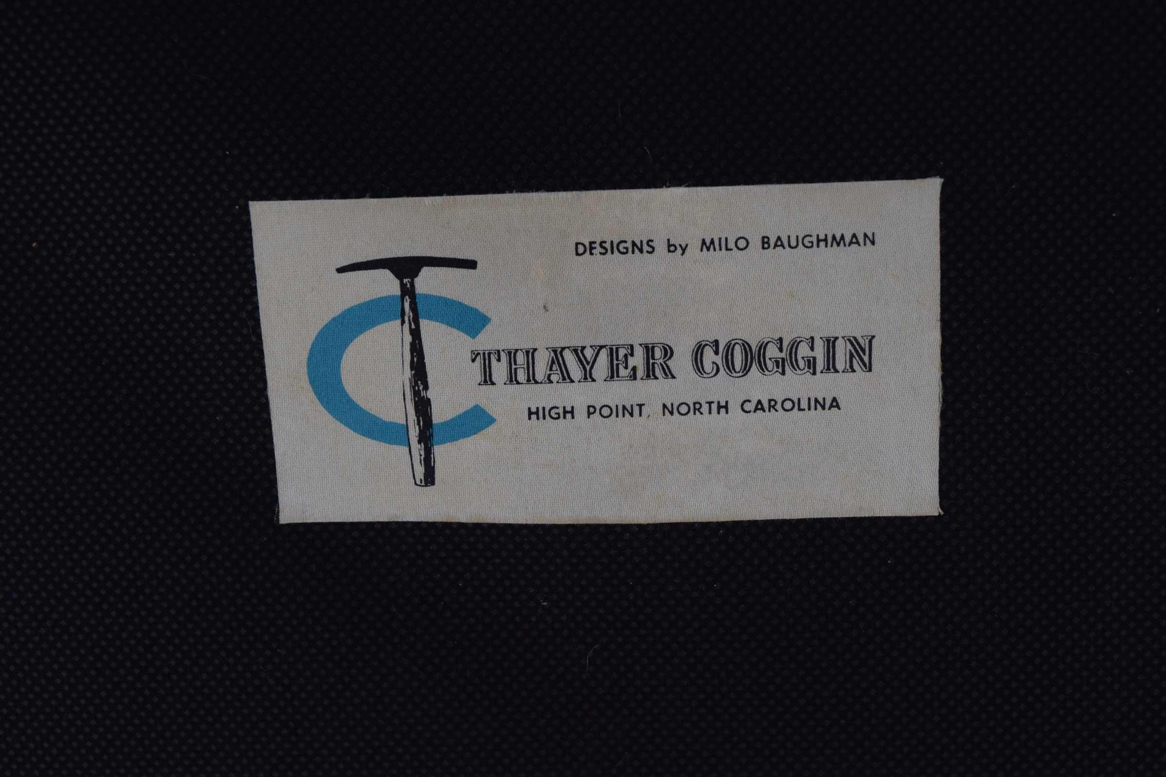 Milo Baughman Thayer Coggin Petite Teardrop Swivel Lounge Chair with Ottoman 2