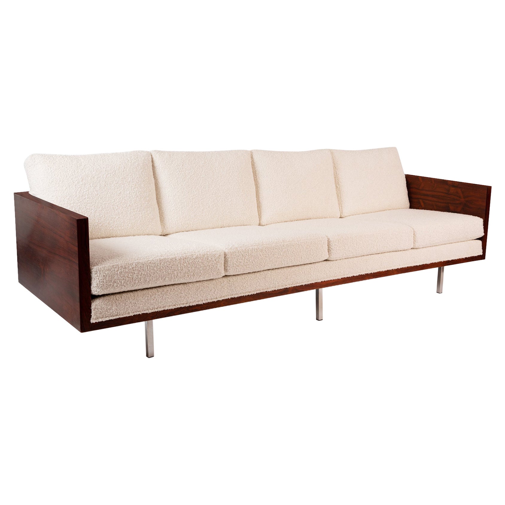 Milo Baughman Thayer Coggin Rosewood 
Boucle Case Sofa