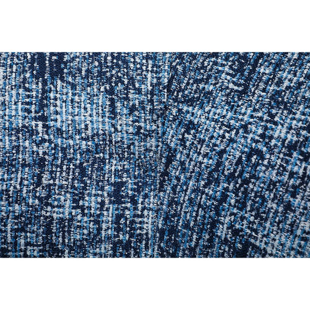 Fauteuil pivotant de Milo Baughman Thayer Coggin, tapisserie tissée bleue, signée en vente 2
