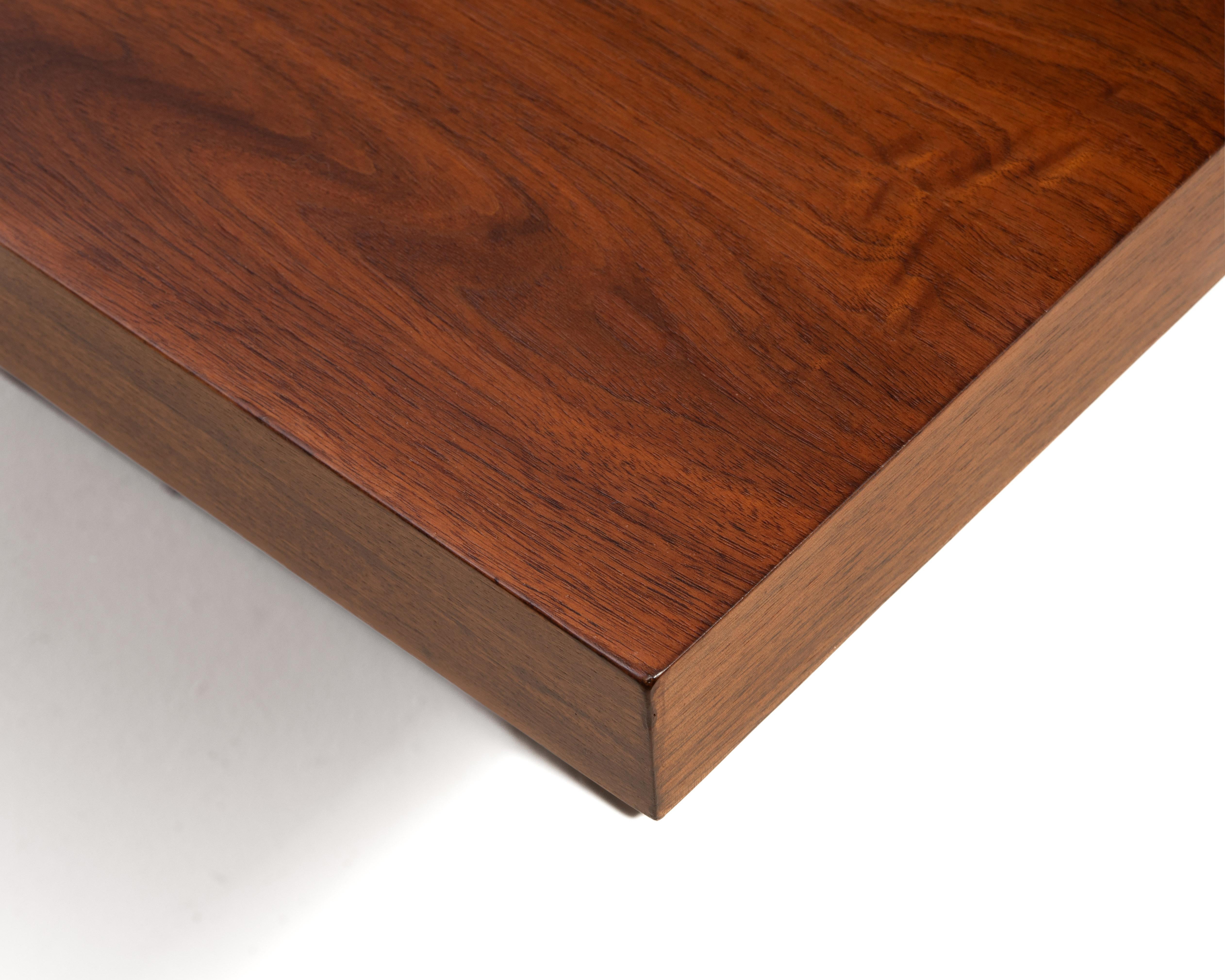Milo Baughman Thayer Coggin Walnut Expanding Coffee Cocktail Table Unmarked 3